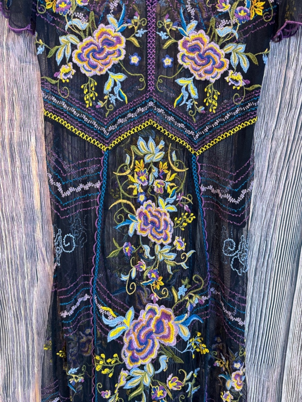 Sundance Lady Annie Embroidered Mesh Dress - Picture 4 of 12